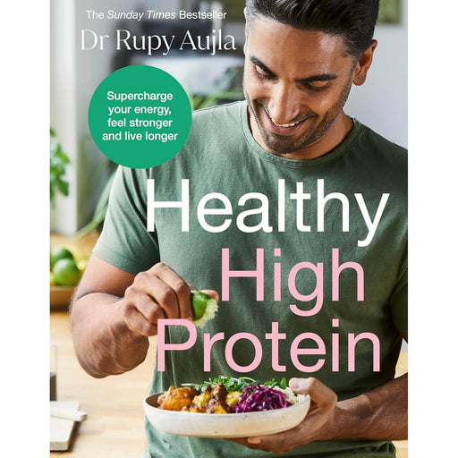 Healthy high protein cookbook by Dr Rupy Aujla featuring nutritious recipes, paperback edition from The Doctor's Kitchen series.