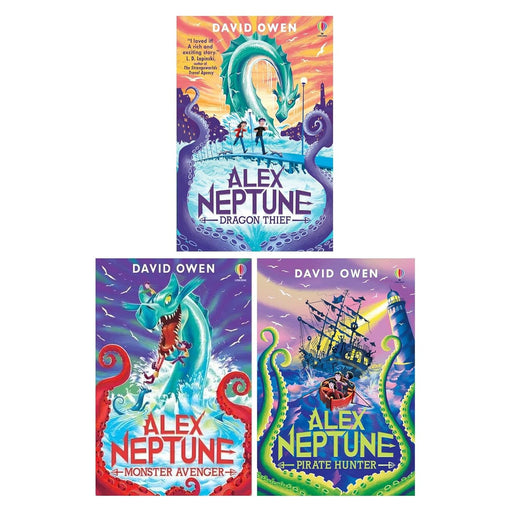 Alex Neptune Series By David Owen 3 Books Collection Set (Dragon Thief, Pirate Hunter, Monster Avenger) - The Book Bundle