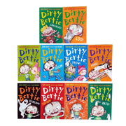 Dirty Bertie - Series 2 - David Roberts 10 Books Collection Set (Rats, Smash, Kiss, Pong, Scream, Loo, Ouch, Crackers, Snow, Toothy) - The Book Bundle