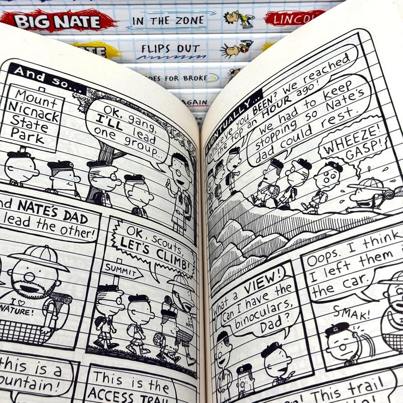 Big Nate 8 Books Collection Set by Lincoln Peirce - Fiction - Paperback