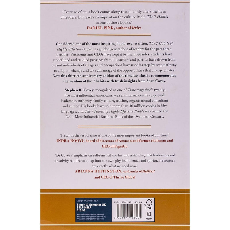 Stephen R. Covey 7 Habits Of Highly Effective People Paperback NEW - The Book Bundle