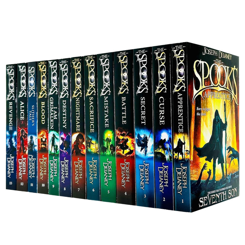 Red Fox paperback collection of Wardstone Chronicles 13 books by Joseph Delaney, featuring fantasy fiction series.