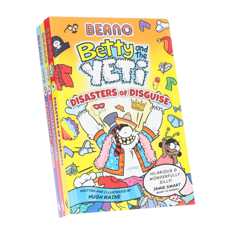Beano Betty and the Yeti Series 3 Books Collection Set by Hugh Raine & Beano - Fiction - Paperback