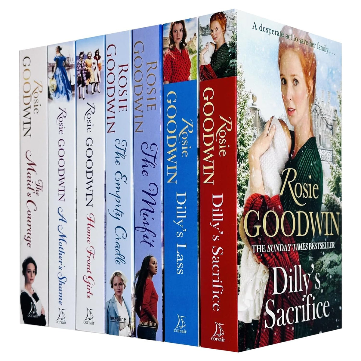 Rosie Goodwin 7 Books Collection Set The Empty Cradle Home Front Girls rosie-goodwin-7-books-collection-set-the-empty-cradle-home-front-girls