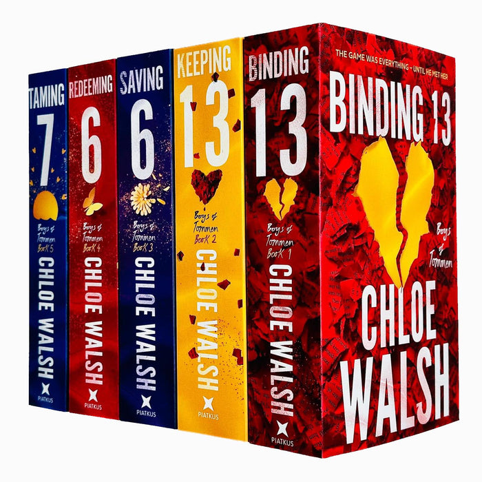 Boys of Tommen Series 5 Books Collection Set By Chloe Walsh (Binding 13, Keeping 13, Saving 6, Redeeming 6, Taming 7) - The Book Bundle