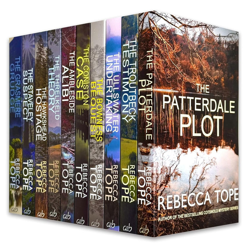 Lake District Mysteries Collection 10 Books Set by Rebecca Tope (The Grasmere Grudge, The Staveley Suspect, The Hawkshead Hostage,The Threlkeld Theor)