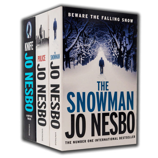 Jo Nesbo Harry Hole Thriller Series 3 Books Collection Set (The Snowman, Police, Knife) - The Book Bundle