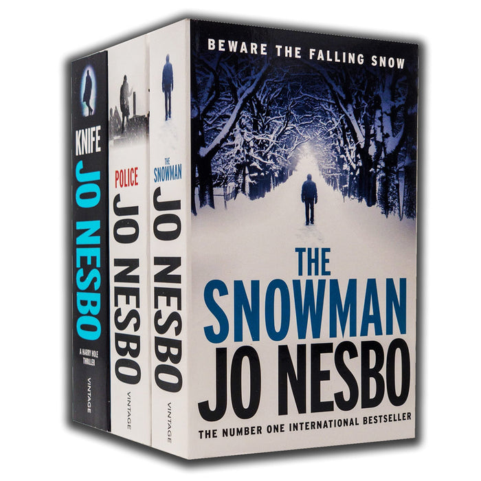 Jo Nesbo Harry Hole Thriller Series 3 Books Collection Set (The Snowman, Police, Knife) - The Book Bundle