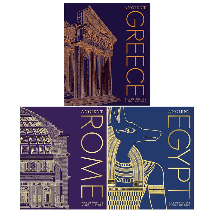 DK Classic History 3 Books Collection Set Ancient Rome, Ancient Greece, Ancient Egypt - The Book Bundle