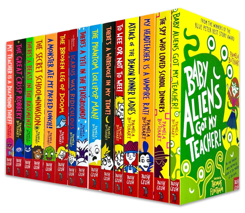 Baby Aliens (Izzy and Friends) Series By Pamela Butchart 15 Books Collection Set (Baby Aliens Got My Teacher, Spy Who Loved School Dinners)