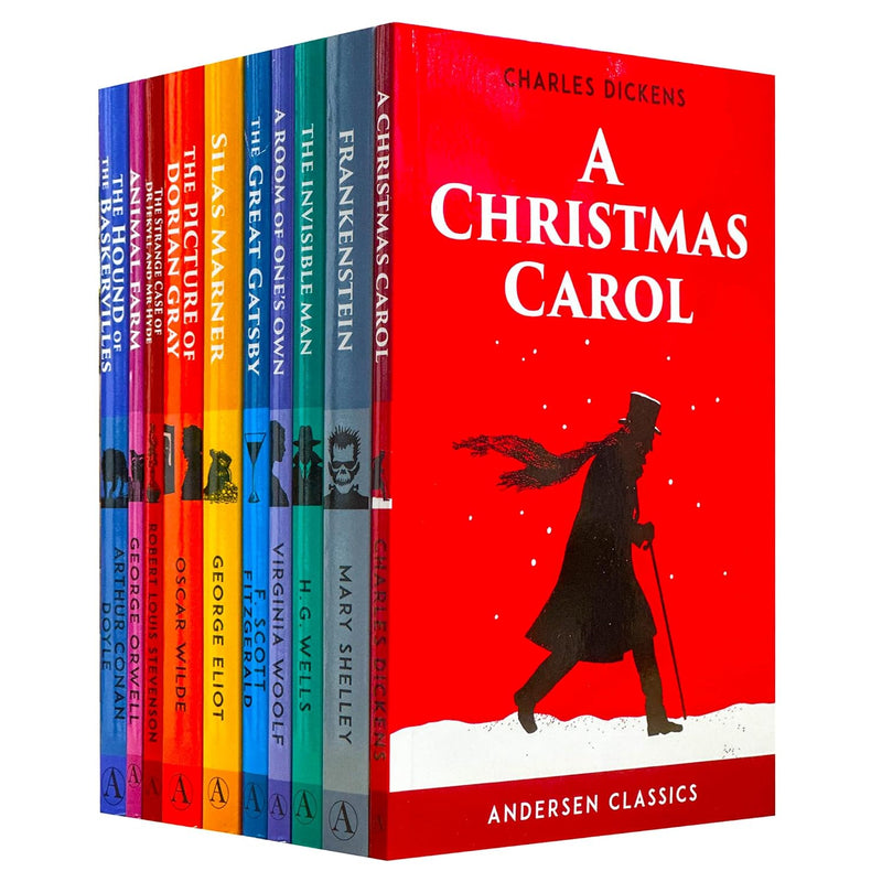 Andersen Press Young Adult Classics 10 Books Collection (A Christmas Carol, Frankenstein, The Invisible Man, A Room of One's Own, The Great Gatsby and MORE) - Fiction - Paperback