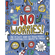 Paperback "No Worries! Mindful Kids" book by Lily Murray and Dr. Sharie Coombes, featuring colorful cover art for children ages 7+