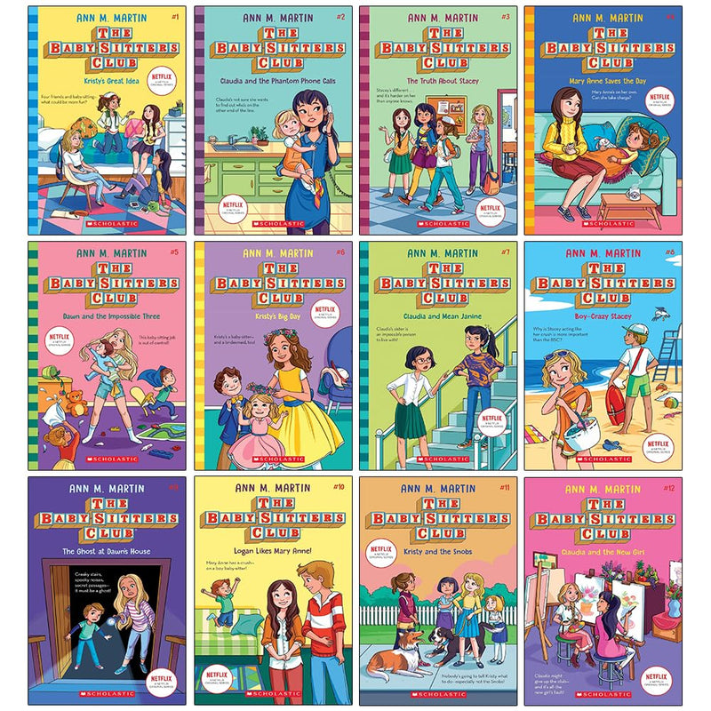The Baby-Sitters Club 12 Books Collection Set by Ann M. Martin - Fiction - Paperback
