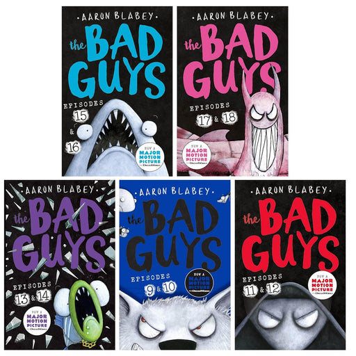 The Bad Guys 5 Books Collection Set By Aaron Blabey (Episodes 9-18) - The Book Bundle