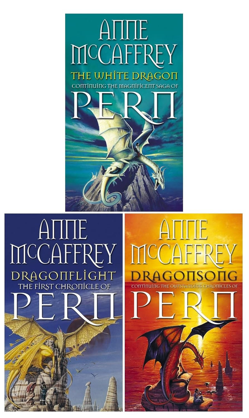 Dragonriders of Pern 3 Books Collection Set by Anne McCaffrey - Fiction - Paperback