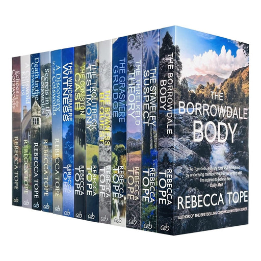 Rebecca Tope Cotswold & Lake District Mysteries 13 Books Collection Set Staveley Suspect,Threlkeld Theory - The Book Bundle