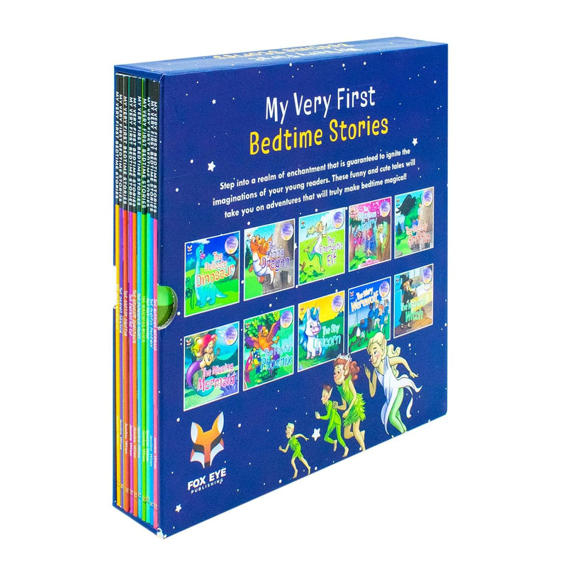 Jessica Wren's Fox Eye Publishing bedtime stories collection, 10 books set for ages 0-5, featuring colorful illustrated covers.