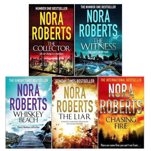 Nora Roberts 5 Books Collection Set (Whiskey Beach, The Witness, The Liar, The Collector, Chasing Fire) - The Book Bundle