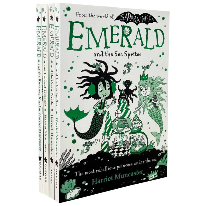 Emerald Series World Of Isadora Moon by Harriet Muncaster 4 Books Collection Set Emerald and the Ocean Parade - The Book Bundle