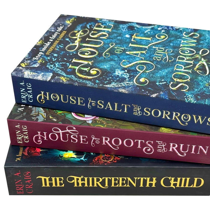 Erin A. Craig 3 Books Collection Set (House of Salt and Sorrows ,House of Roots and Ruin  & The Thirteenth Child )- Young Adult