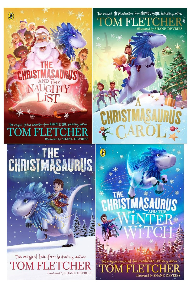 The Christmasaurus 4 Books Collection Set by Tom Fletcher - Ages 7-9 - Paperback