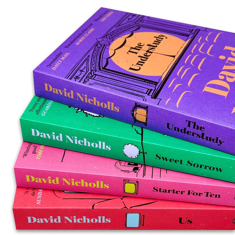 David Nicholls Collection 4 Books Set: Us, Starter For Ten, The Understudy - Fiction - Paperback