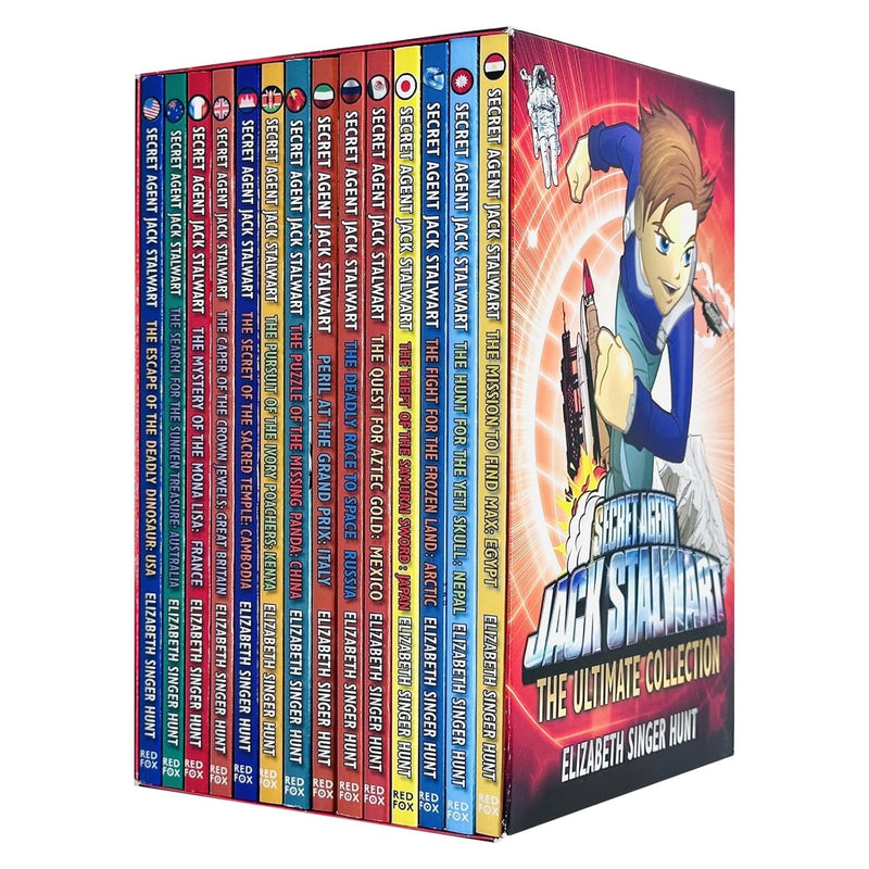 Secret Agent Jack Stalwart The Ultimate Collection 14 Books Box Set By Elizabeth Singer Hunt (USA, Australia, France, Great Britain) - The Book Bundle
