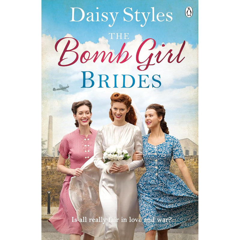 Set of eight Daisy Styles Collection books by Penguin, including The Wartime Midwives, Home Fires, and Spitfires, with colorful covers.
