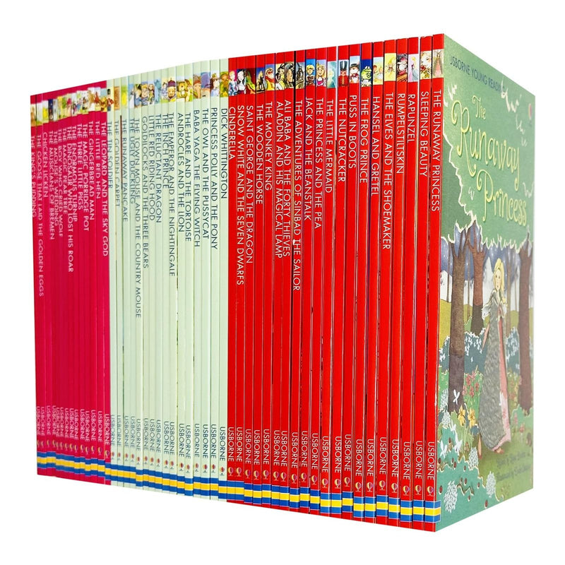 Usborne Young Reading My Second Library 50 Books Collection Set Early Level (3 and 4) The Runaway Princess, Sleeping Beauty - The Book Bundle