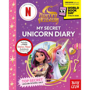 Unicorn Academy: My Secret Unicorn Diary by Nosy Crow Ltd featuring a colorful unicorn illustration on the cover.