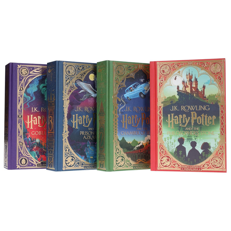 Harry Potter 4 Books Collection Set By MinaLima & Mountford - Fiction - Paperback