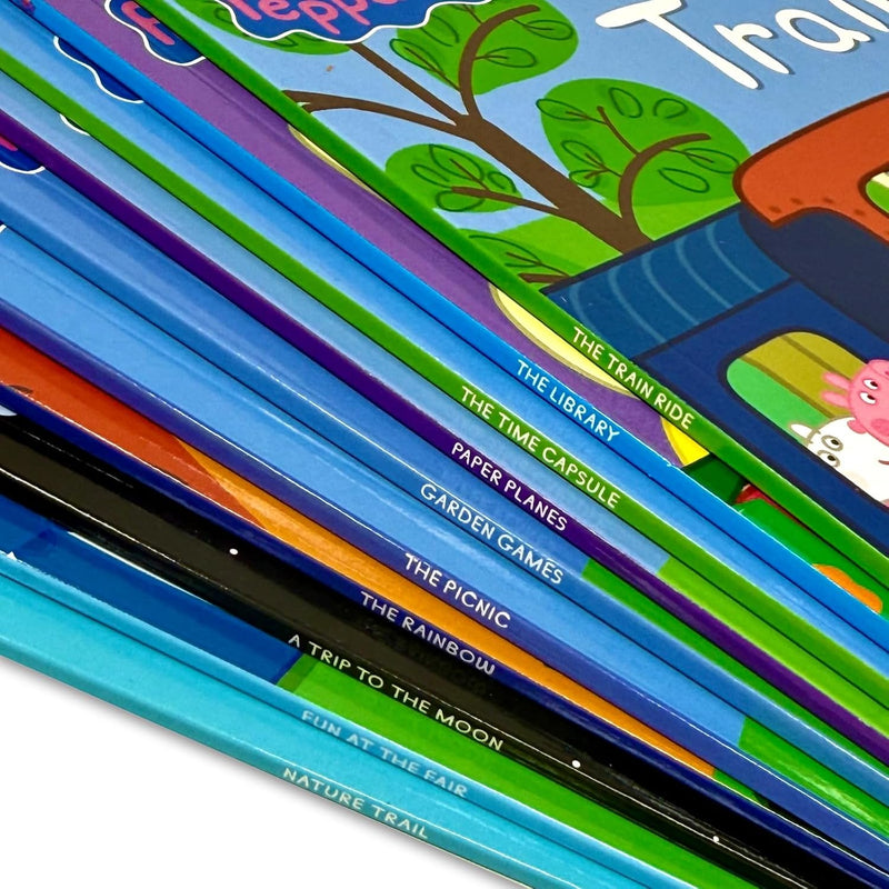 Peppa's Awesome Adventures 10-Book Box Set - Train Ride, Paper Planes, Rainbow & More - Fiction - Box Set