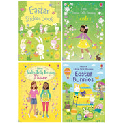 Usborne Activities Easter Sticker 4 Books Collection Set (Easter Sticker Book) - The Book Bundle