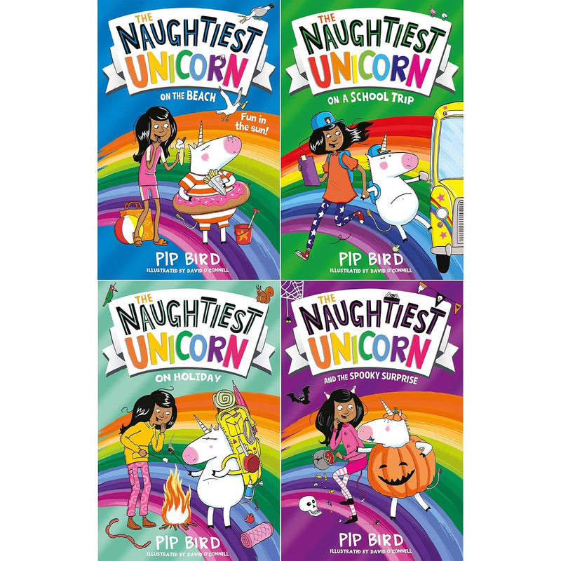 The Naughtiest Unicorn 8-Book Collection Set By Pip Bird - Ages 7 To 9 - Paperback