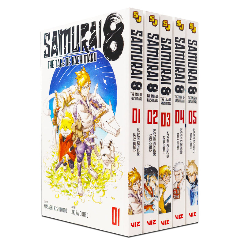 Samurai 8 The Tale of Hachimaru Series Volume 1-5 Books Collection Set - The Book Bundle
