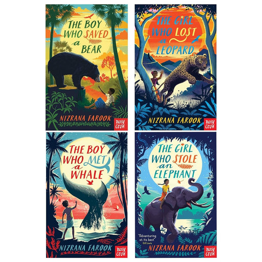 Nizrana Farook 4 Books Collection Set (The Girl Who Stole an Elephant, The Boy Who Met a Whale, The Girl Who Lost a Leopard, The Boy Who Saved a Bear) - The Book Bundle