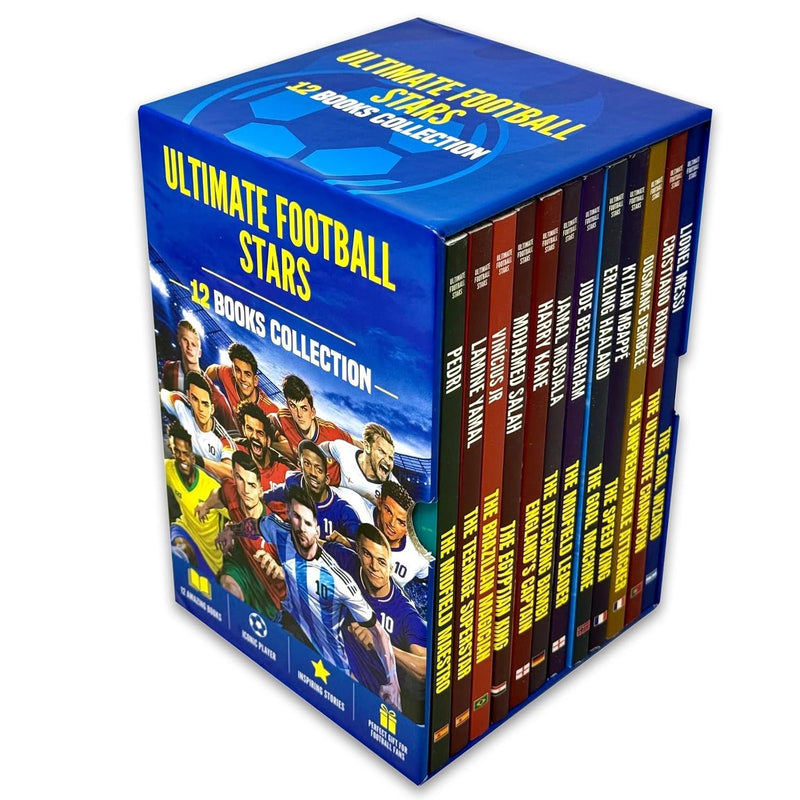 Ultimate Football Stars Box Set - Messi, Ronaldo, Mbappé And More 12 Books Collection Set - Non Fiction - Box Set