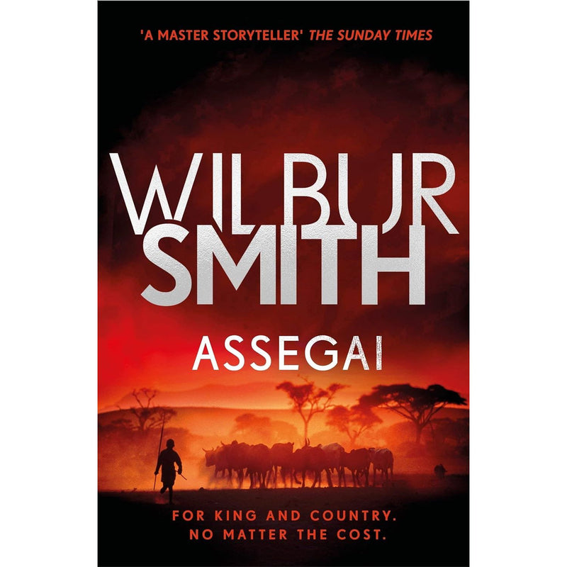 Zaffre Wilbur Smith Courtney Series 5 Books collection set, including Blue Horizon, The Triumph of the Sun, and Assegai, displayed together.