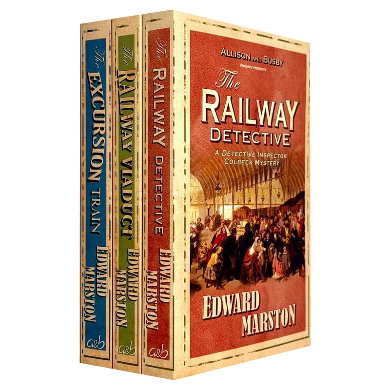 Railway Detective Series 3 books collection by Edward Marston, paperback set featuring classic mystery fiction by Allison & Busby.