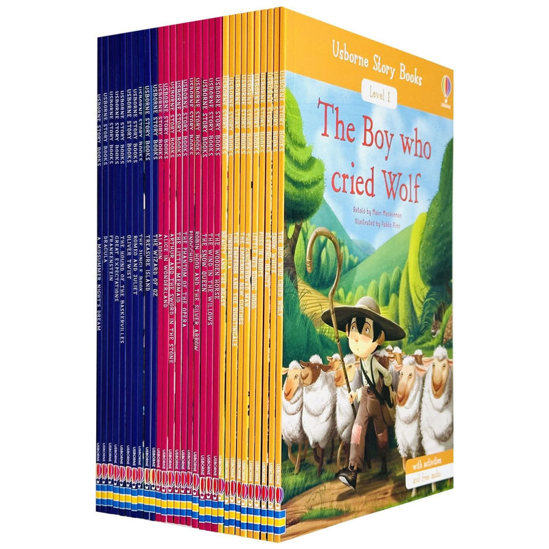 Storybook Set Usborne Storybook Reading Library 30 Books Collection Set (Level 1 Beg ...