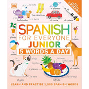 DK 5 Words a Day series 5-book collection set featuring French and Italian language learning books for children.