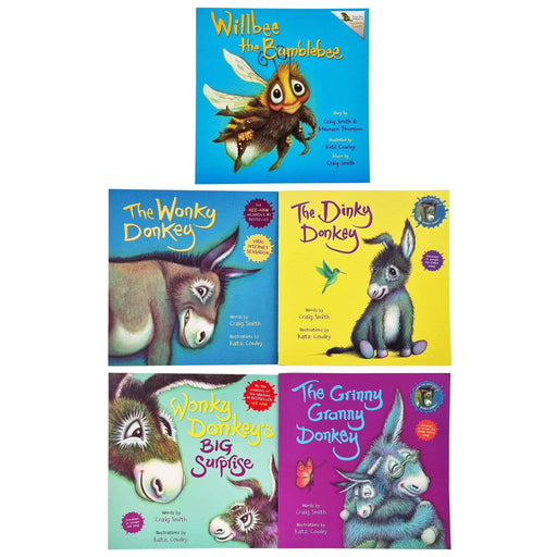 The Wonky Donkey Childrens Collection 5 Books Set (The Wonky Donkey, Willbee the Bumblebee - The Book Bundle