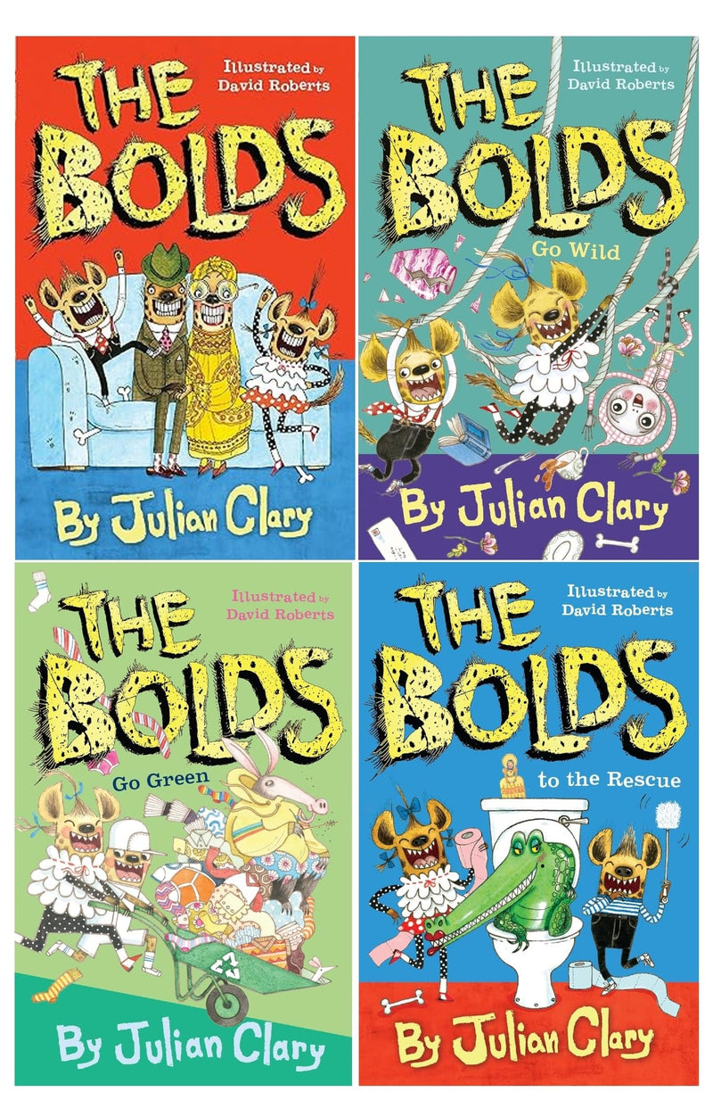 The Bolds 4 Books Collection Set by Julian Clary - Ages 7-9 - Fiction - Mixed Format