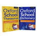 Oxford School Dictionary and Thesaurus 2 Books Set by Oxford Dictionary - The Book Bundle