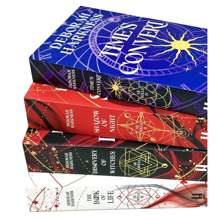 All Souls Trilogy 4 Book Collection Set by Deborah Harkness (Shadow of Night, A Discovery of Witches, The Book of Life, Times Convert)