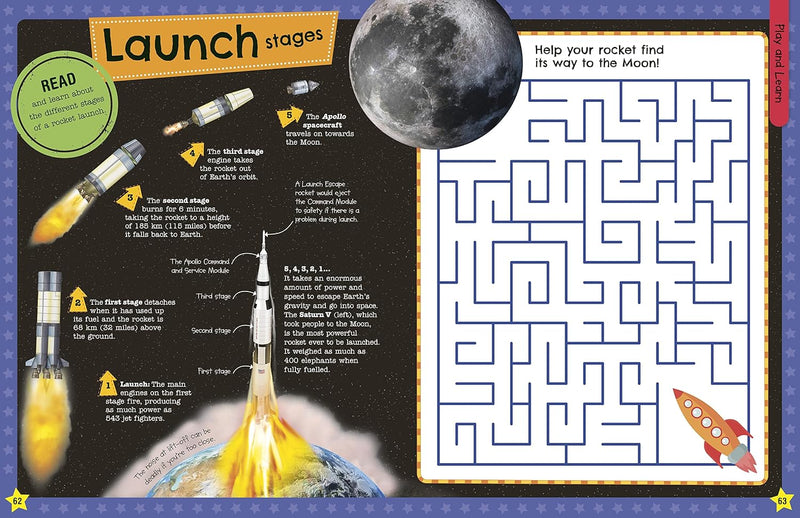The Fact-Packed Activity Book: Space - 50+ Activities and Puzzles - Fiction - Paperback