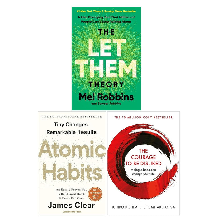 The Let Them Theory(HB), Atomic Habits and The Courage to Be Disliked 3 Books Collection Set - The Book Bundle