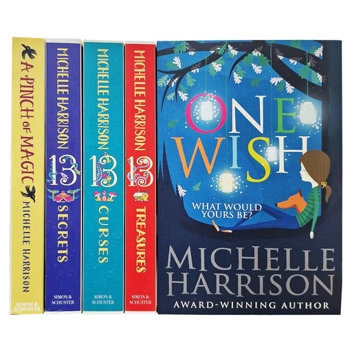 Michelle Harrison Collection 5 Books Set (One Wish, The Thirteen Treasures, The Thirteen Curses, The Thirteen Secrets & A Pinch of Magic) - The Book Bundle