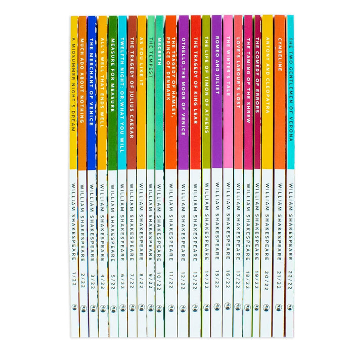 William Shakespeare The Complete Collection 22 Books Set(The Two Gentlemen of Verona) - The Book Bundle