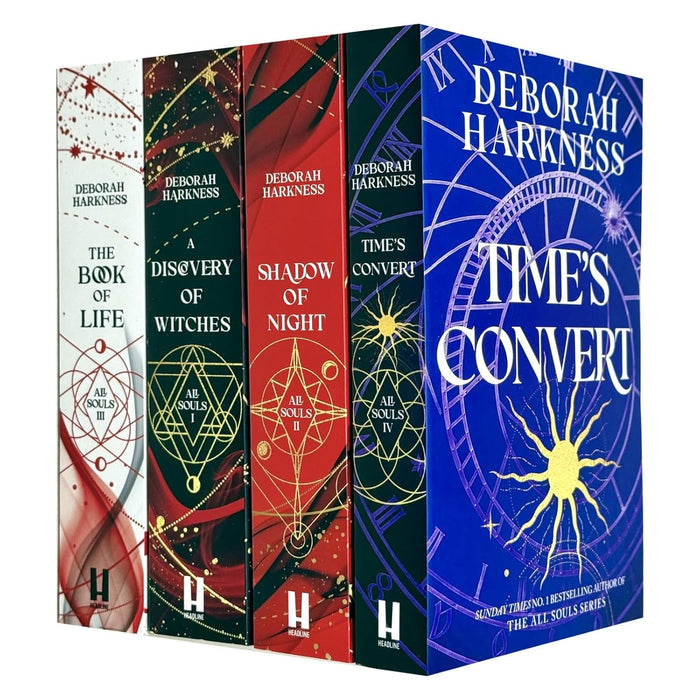 All Souls Trilogy 4 Book Collection Set by Deborah Harkness (Shadow of Night, A Discovery of Witches, The Book of Life, Times Convert)